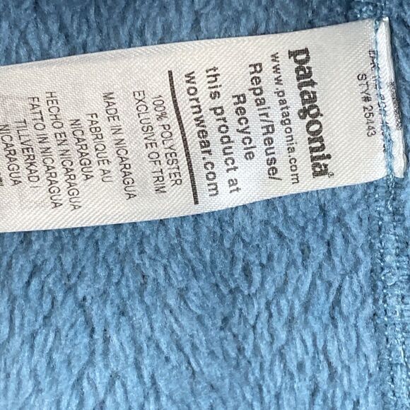 Patagonia Synchilla Jacket Snap T Fleece Pullover Polartec Blue Women’s Medium - Picture 4 of 6